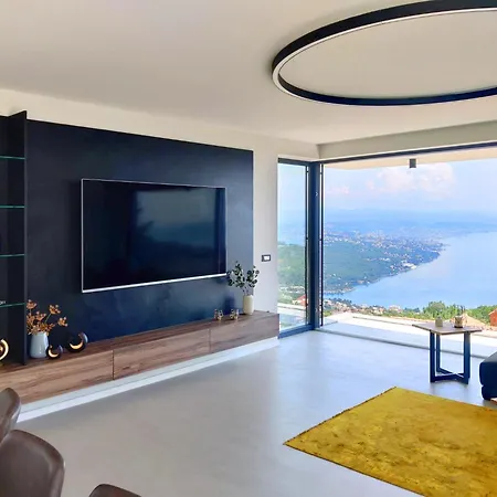 Opatija Sky, For 10 With Panoramic Sea View Vila Donji Rukavac