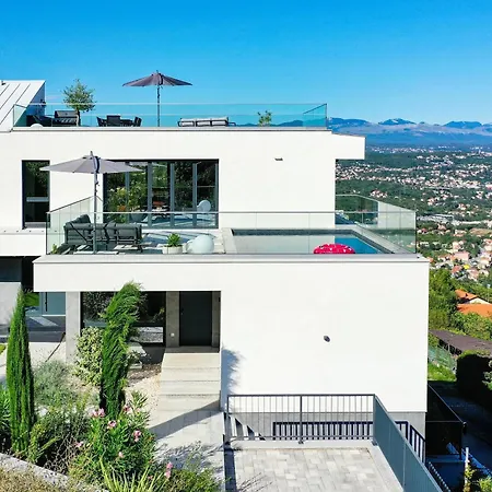 Opatija Sky, For 10 With Panoramic Sea View Villa *