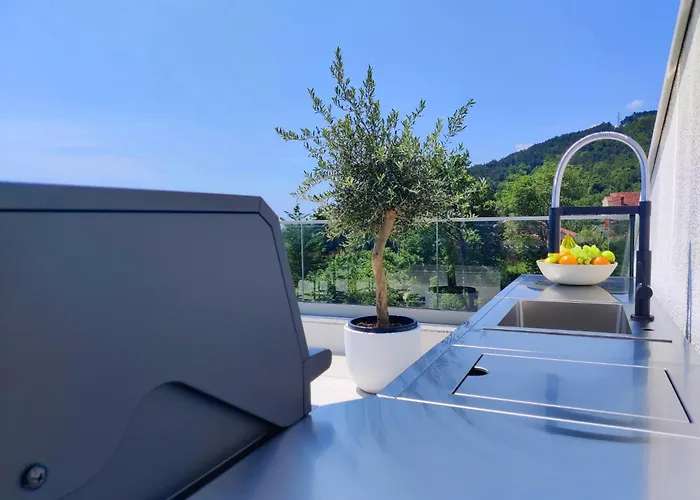 Opatija Sky, For 10 With Panoramic Sea View Villa