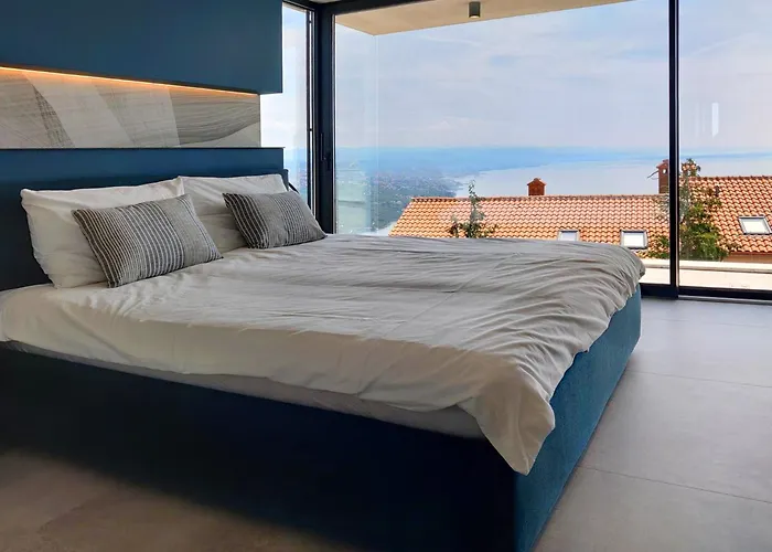 Opatija Sky, For 10 With Panoramic Sea View Vila *