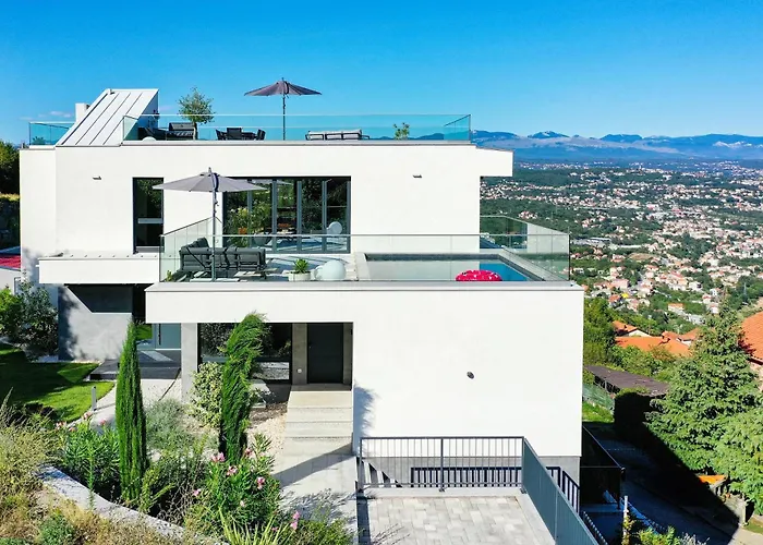 Opatija Sky, For 10 With Panoramic Sea View Villa *