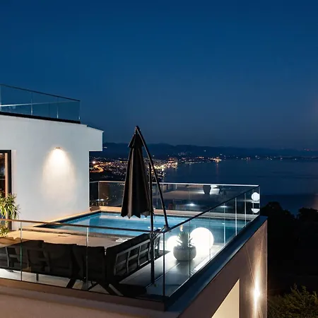 Villa Opatija Sky, For 10 With Panoramic Sea View