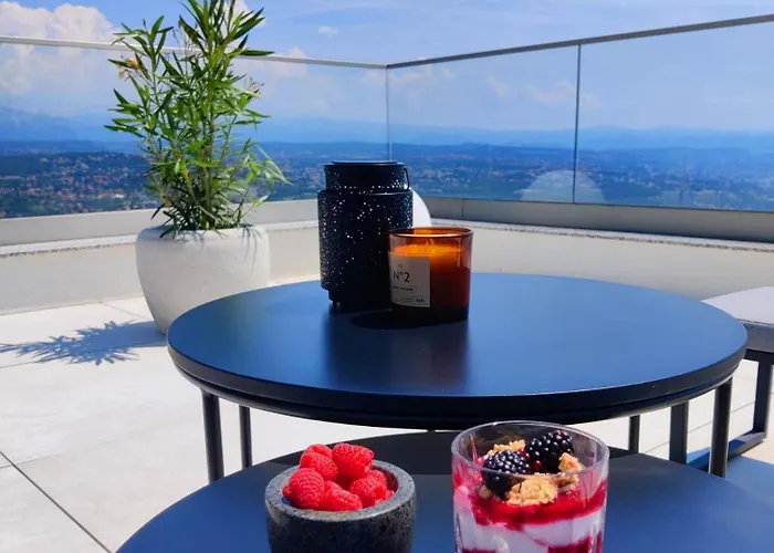 Opatija Sky, For 10 With Panoramic Sea View * Donji Rukavac